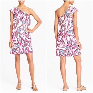 NWT J. Crew Factory One Shoulder Floral Dress